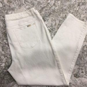 Chico's So Slimming Girlfriend Ankle White Jeans